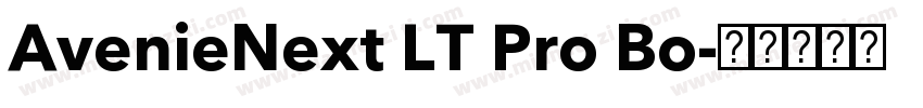 AvenieNext LT Pro Bo字体转换